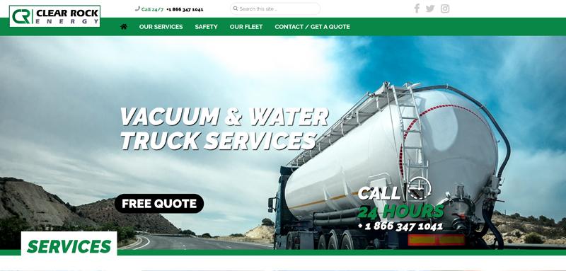 Web Design Case Study Cover Photo Clear Rock