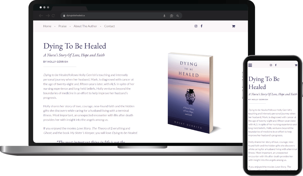 Web Design Case Study Cover Photo Dying to be healed