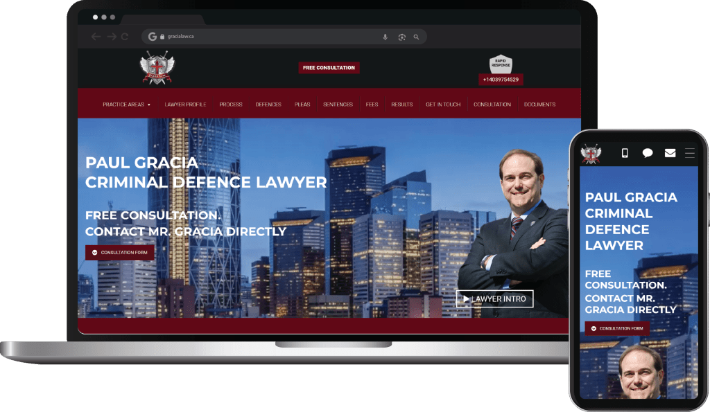 Web Design Case Study Cover Photo Gracia Law