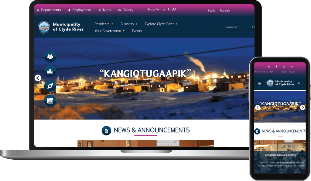 Web Design Case Study Cover Photo Town of Clyde River
